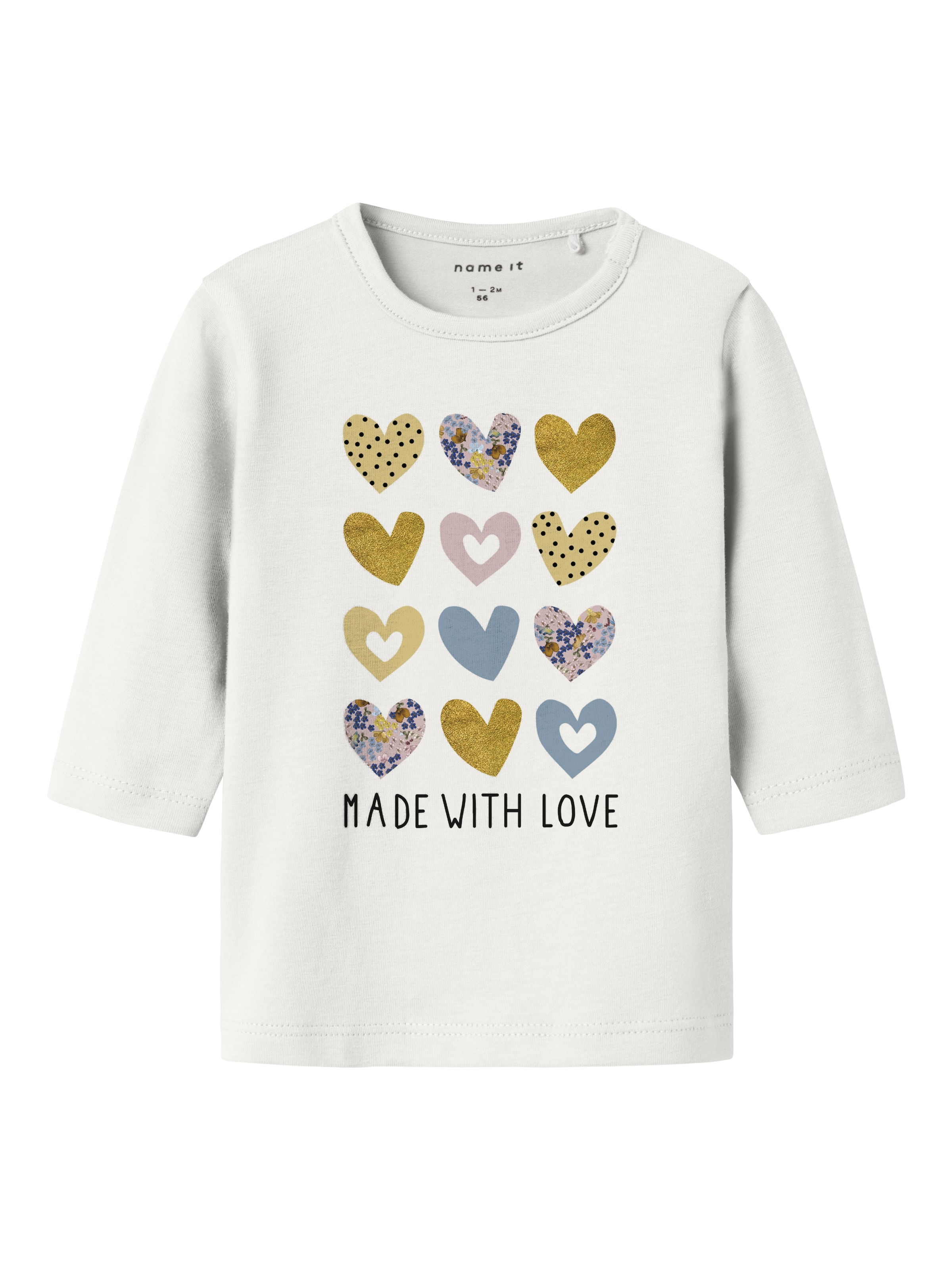 NAME IT Футболка 'NBFKINDA' в Белый: спереди