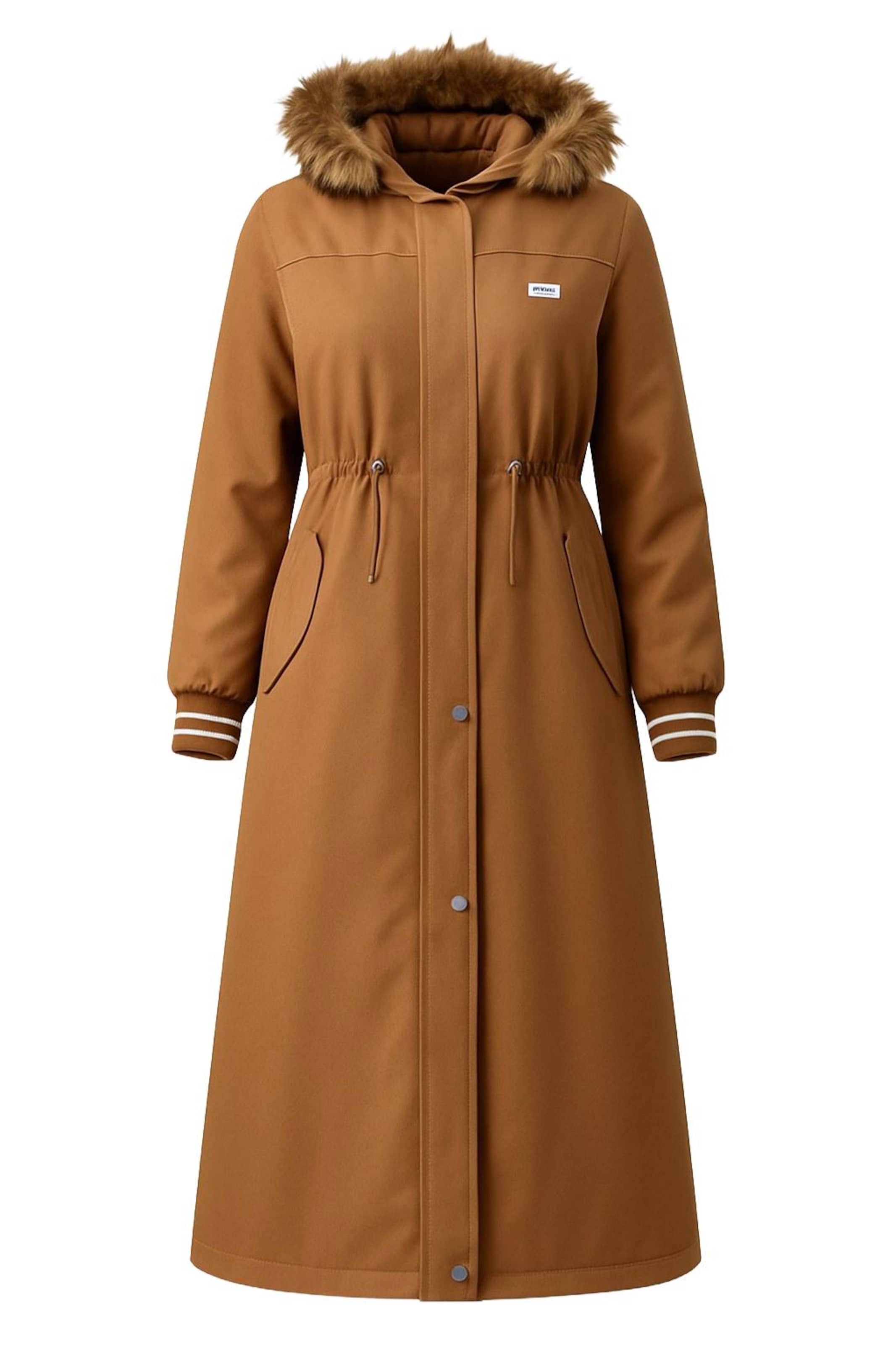 MODAMIHRAM Winter parka in Brown: front