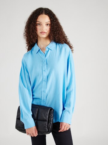 VERO MODA Blouse 'LINN' in Blauw: voorkant