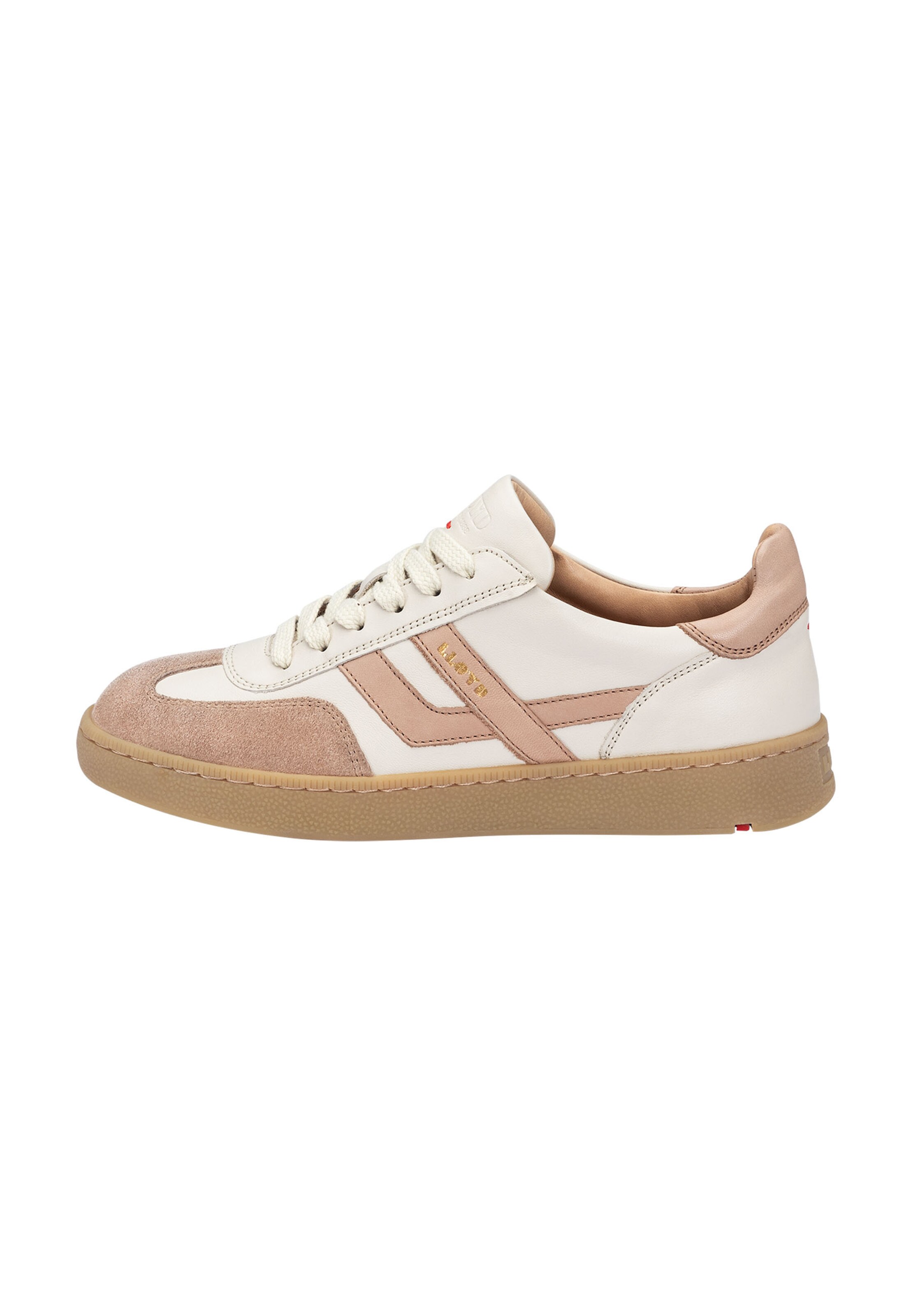 LLOYD Platform trainers in Beige: front