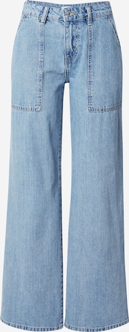 Gina Tricot Wide leg Jeans in Blue: front