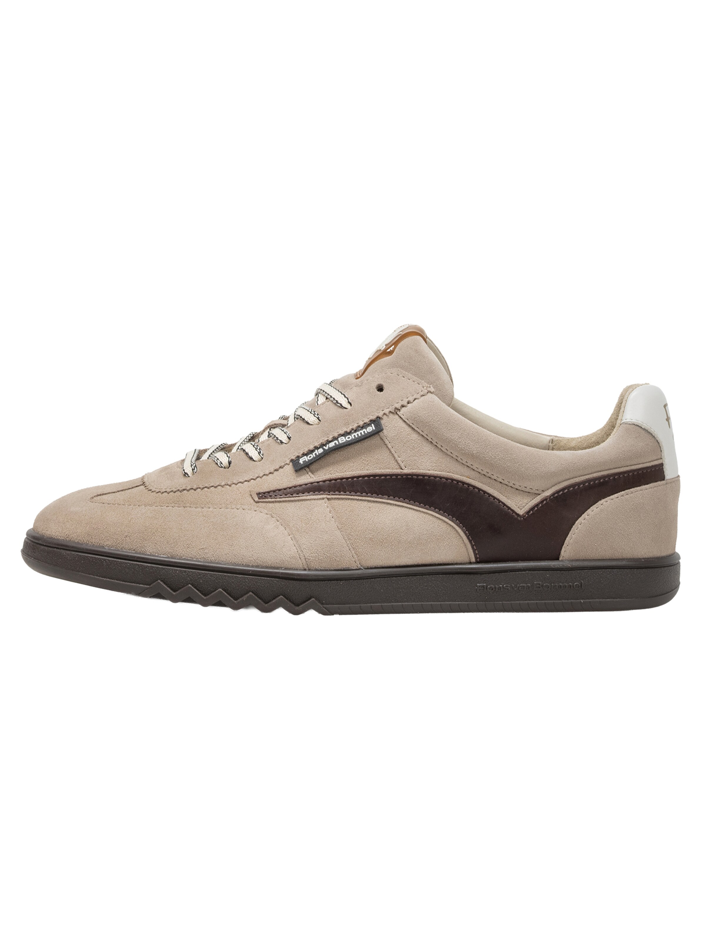 Floris van Bommel Platform trainers ' DE ZALER 01 ' in Beige: front