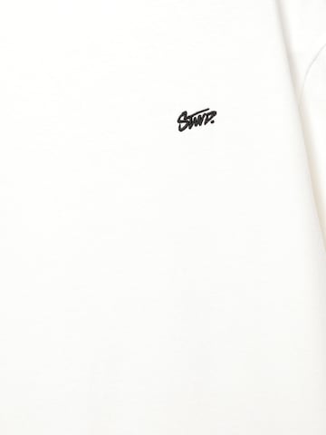 T-Shirt 'STWD' Pull&Bear en blanc