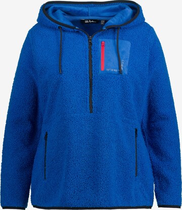 Ulla Popken Sweatshirt in Blauw: voorkant