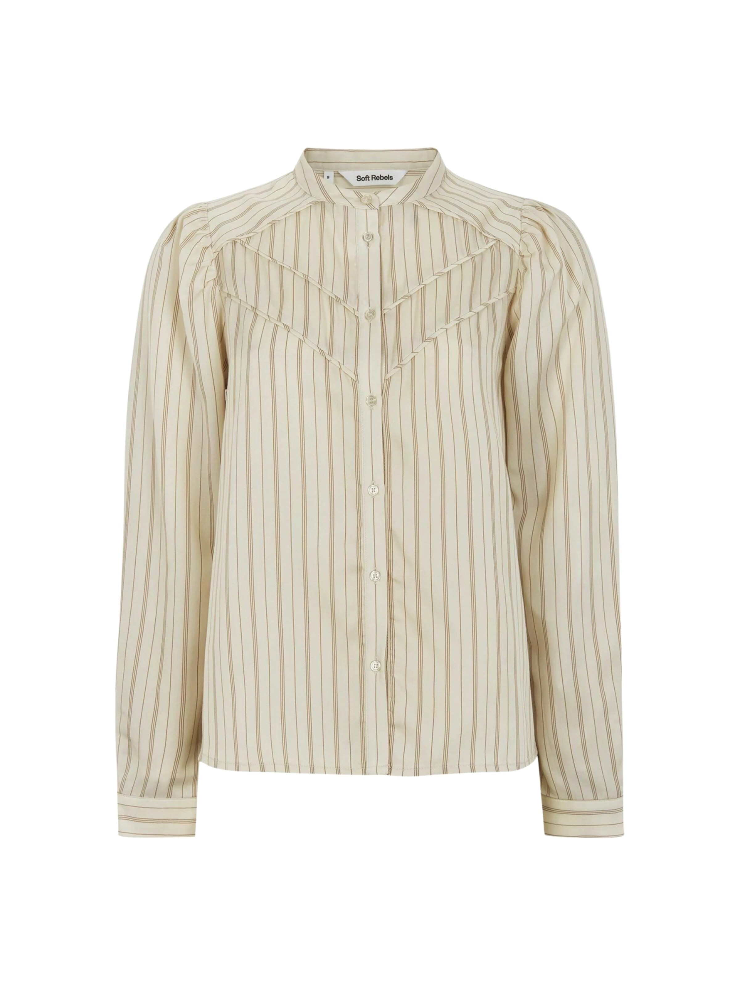 Chemisier 'SRCharlotte' Soft Rebels en beige : devant