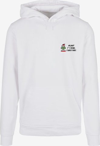 F4NT4STIC Sweatshirt 'Merry Christmas' in Wit: voorkant