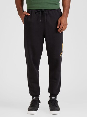 Jordan Tapered Trousers 'ESS' in Black: front