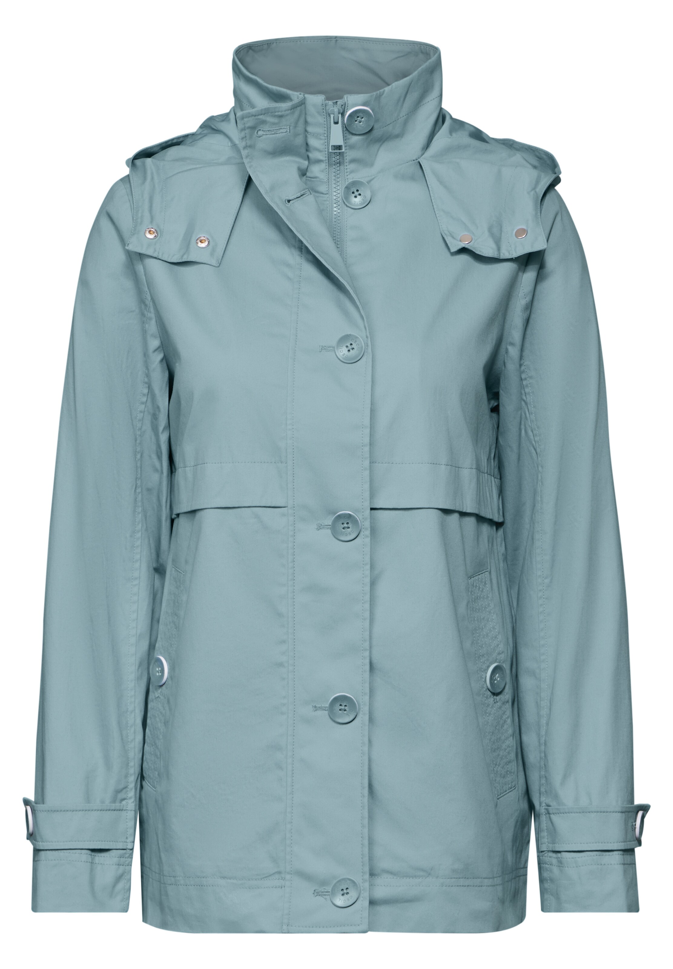 CECIL Midi Trench Jacke in Grün: Vorderseite