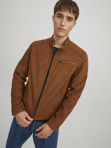 JACK & JONES Regular fit Between-season jacket 'JCORocky' in Brown