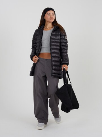 BRAVE SOUL Between-Seasons Coat 'Everett' in Black