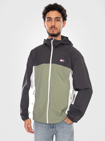 TOMMY HILFIGER Übergangsjacke 'TJM CHICAGO PACKABLE JACKET EXT SPRING OLIVE MULTI'‌‌‌‌‌‌‌ in Mischfarben: Vorderseite