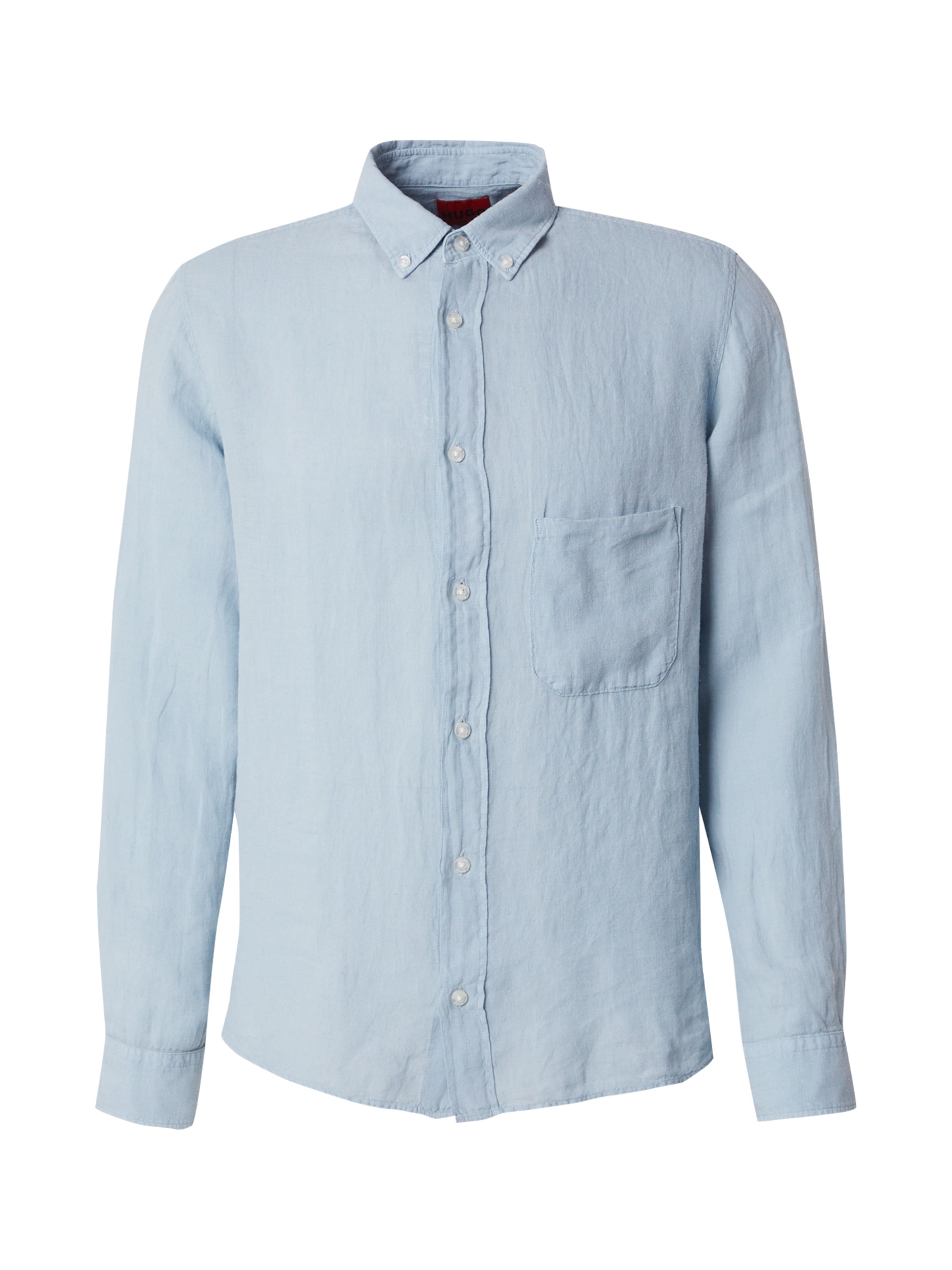 HUGO Regular fit Πουκάμισο 'Ermann' σε μπλε: μπροστά