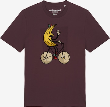 Watapparel T-Shirt ' Banana Rider ' in Rot: Vorderseite
