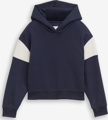 Sweat-shirt TOM TAILOR en bleu : devant