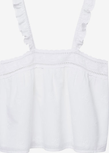 MANGO Toppi 'Isabella' koossa S värissä offwhite, Tuotenäkymä