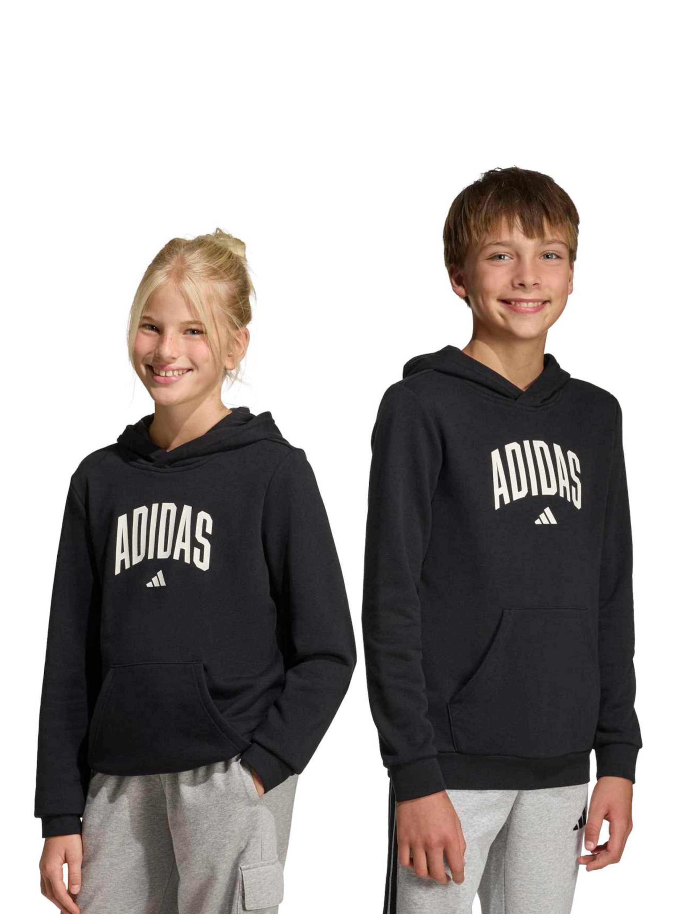 ADIDAS SPORTSWEAR Μπλούζα φούτερ σε μαύρο: μπροστά