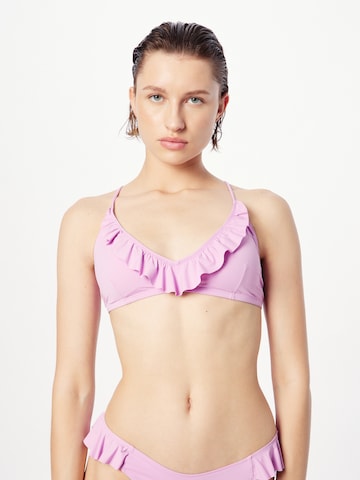 Lindex Triangle Bikini Top 'Nolita' in Pink: front