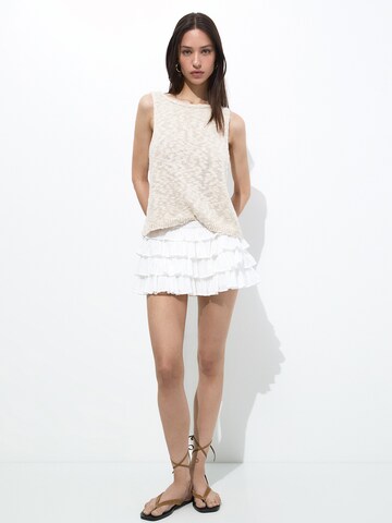 Pull&Bear Knitted top in Beige