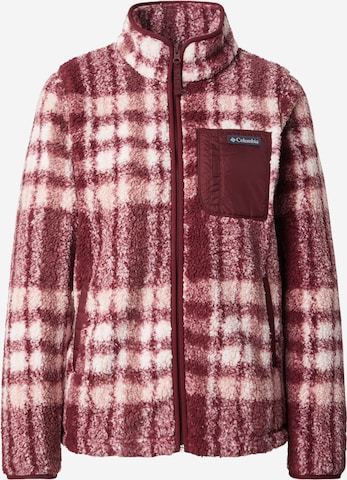 COLUMBIA Toiminnallinen fleecetakki 'West Bend' värissä punainen: etupuoli