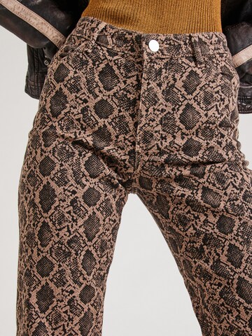 Monki Flared Broek in Bruin