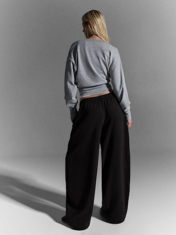 Barrel Pantalon 'BASBER' Bershka en noir