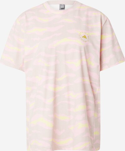 ADIDAS BY STELLA MCCARTNEY Functioneel shirt 'Truecasuals Printed' in de kleur Geel / Goud / Grijs / Rosa, Productweergave