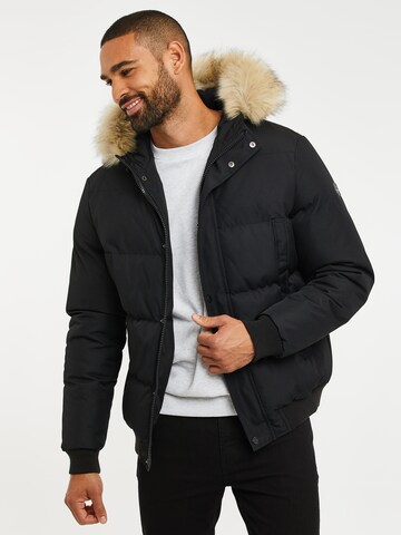 Threadbare Jacke in Schwarz: Vorderseite