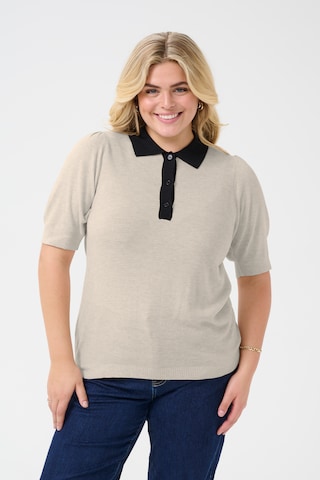 KAFFE CURVE Blouse 'KCAmana' in Beige: front