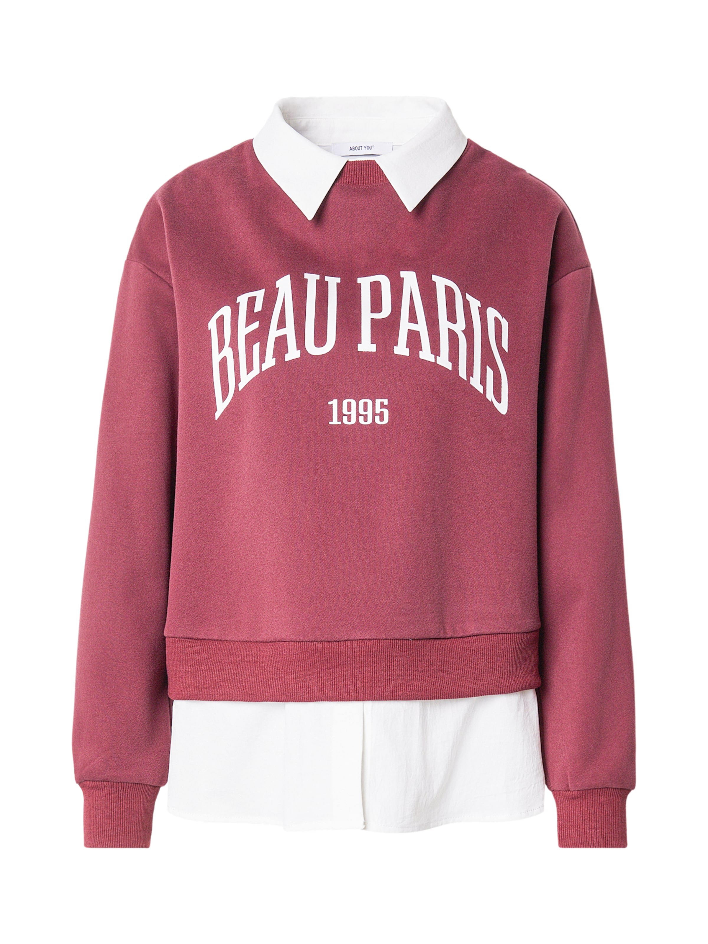 ABOUT YOU - Sweatshirt 'Tabitha' em roxo: frente