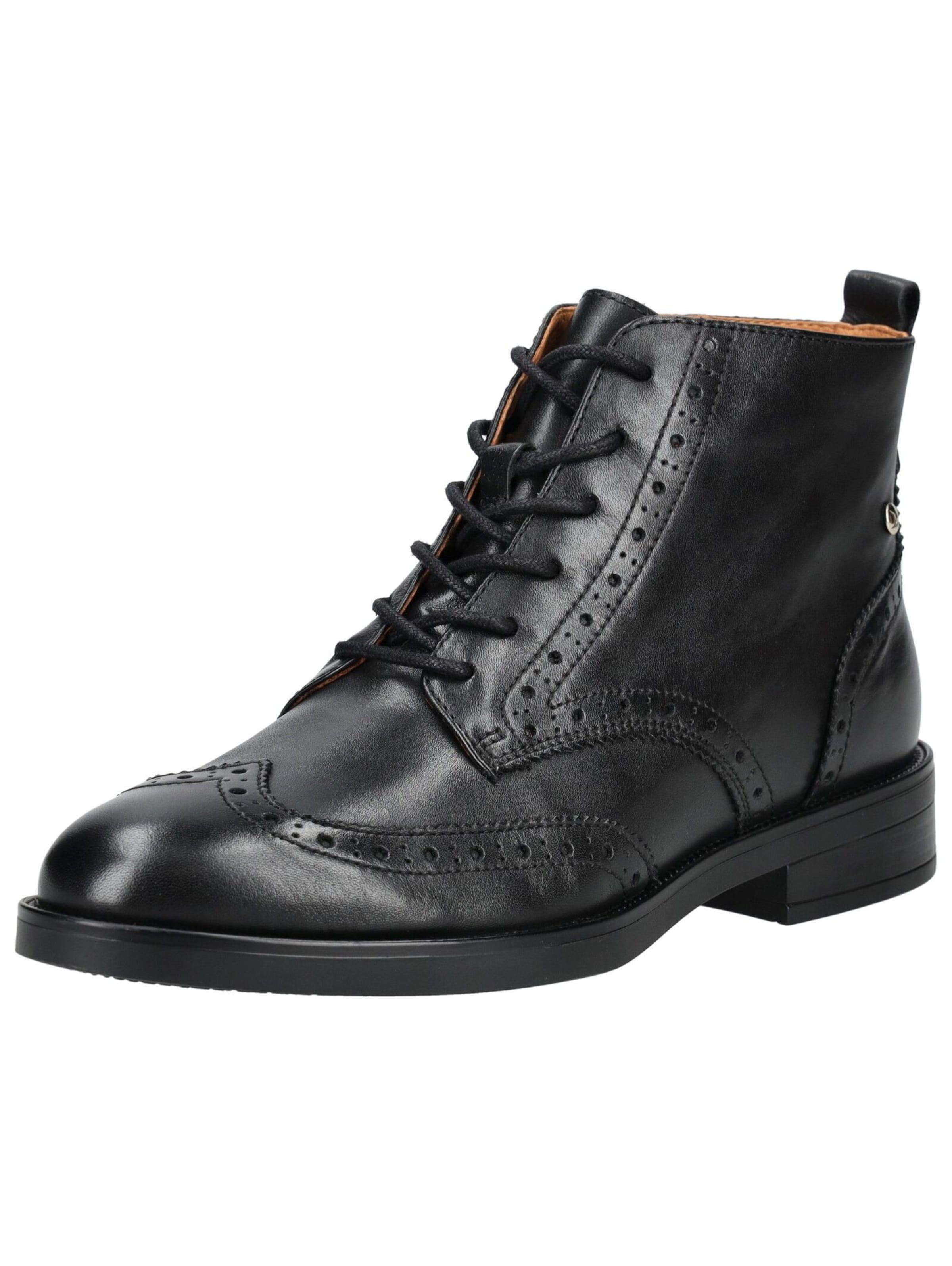Bottines à lacets PIKOLINOS en noir : devant