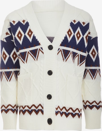 Tanuna Strickjacke in Weiß: Vorderseite