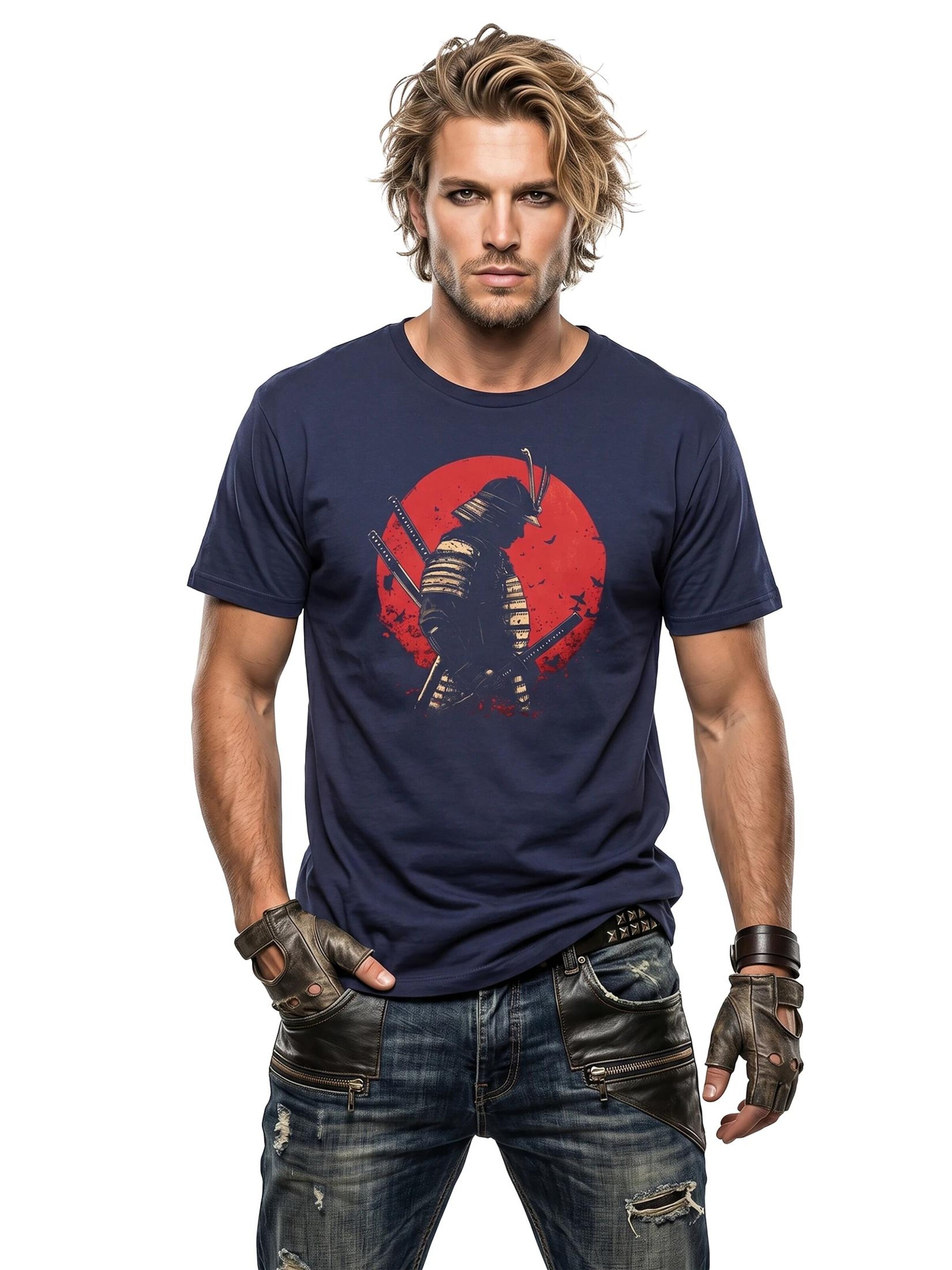 MAKAYA Shirt 'Samurai' in Blue