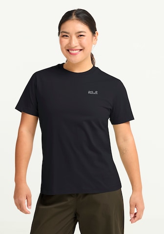 JACK WOLFSKIN Performance Shirt in Black: front