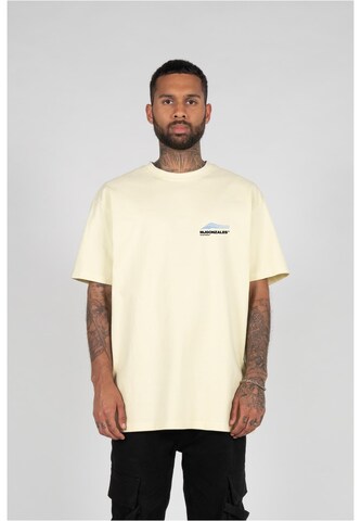MJ Gonzales T-shirt 'Wave V.1' i gul: framsida