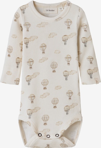 NAME IT Rompertje/body 'Gavo' in Beige: voorkant