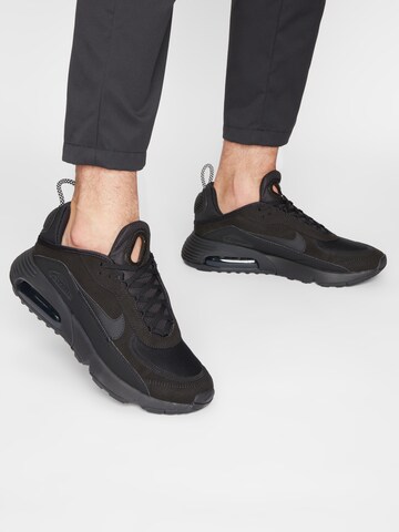 Nike Sportswear Platform trainers in Black: front