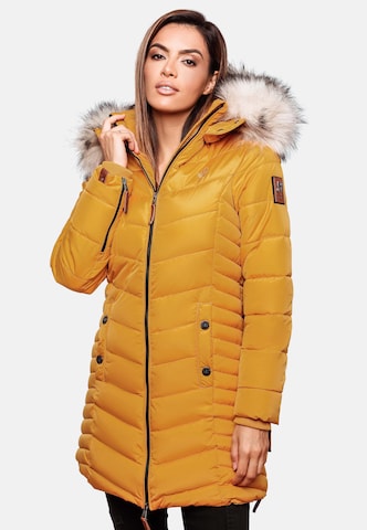 NAVAHOO Winter Coat 'Nimalaa' in Yellow: front