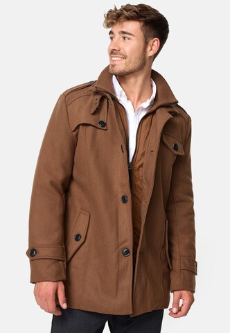 INDICODE JEANS Between-seasons coat 'Brandon' in Beige: front