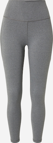 ADIDAS PERFORMANCE Skinny Workout Pants 'Studio' in Grey: front