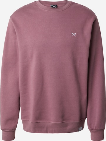 Coupe regular Sweat-shirt Iriedaily en violet : devant