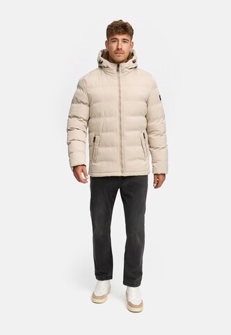 INDICODE JEANS Winter jacket ' Nemos ' in Beige