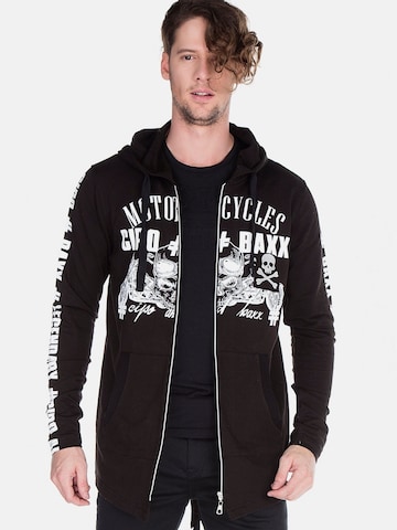 CIPO & BAXX Sweatvest in Zwart: voorkant