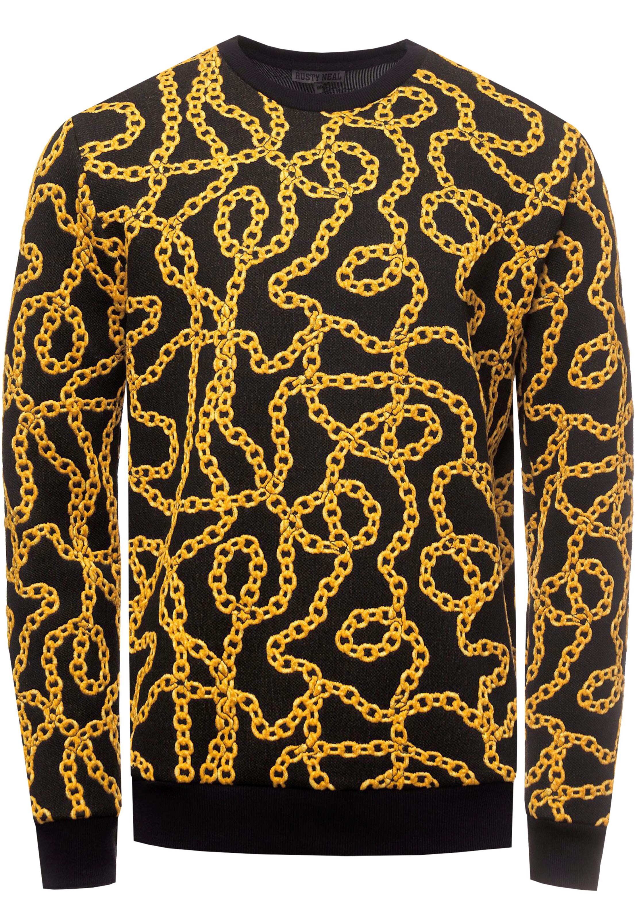 Rusty Neal Sweater in XXL in Yellow gold / Black, Item view