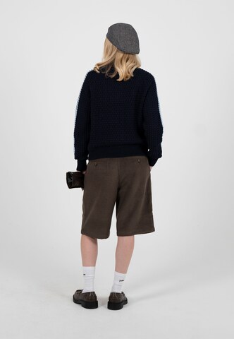 Prohibited Loosefit Bandplooibroek 'Podium' in Bruin