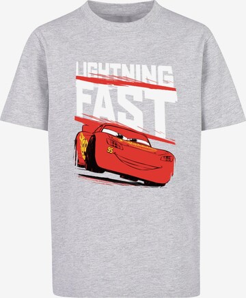 ABSOLUTE CULT Shirt 'Cars - Lightning Fast' in Grijs: voorkant