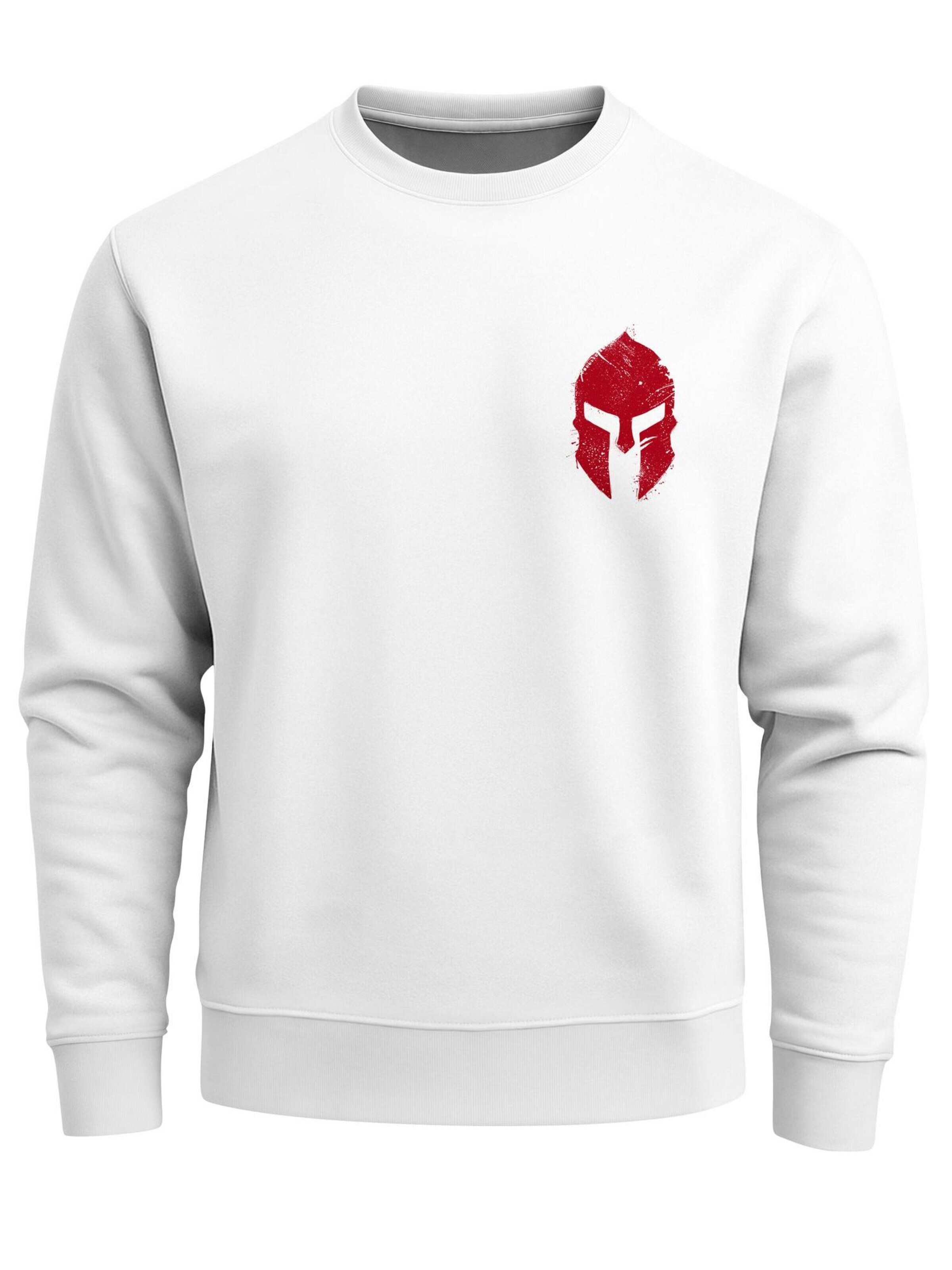 Neverless Sweatshirt 'Sparta 1' in White: front