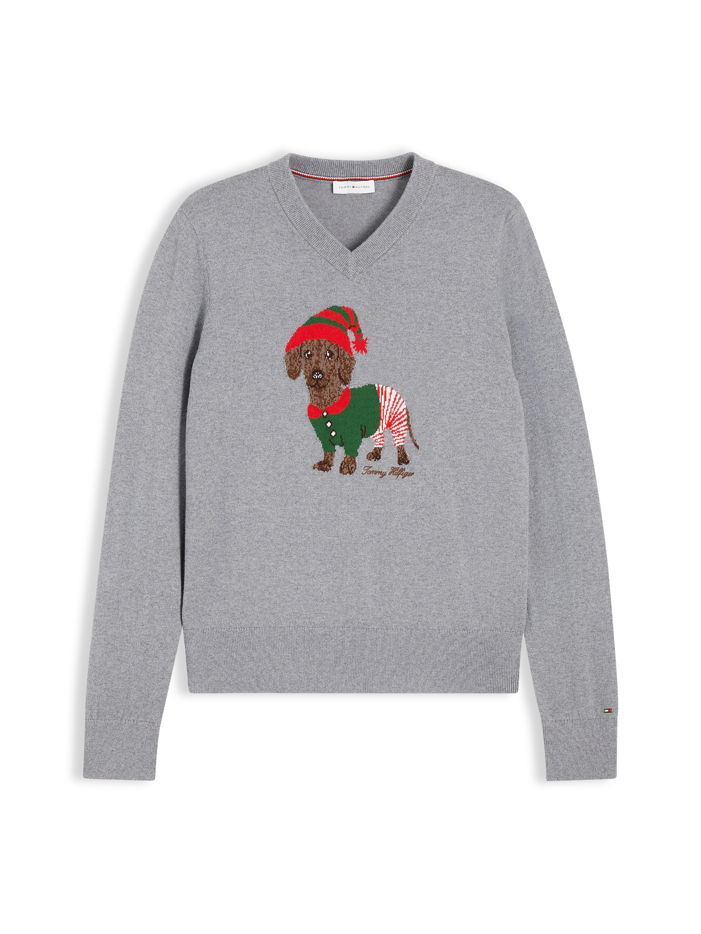 TOMMY HILFIGER Svetr – šedá: přední strana