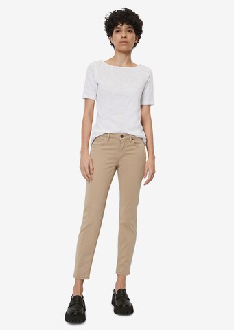 Marc O'Polo Skinny Jeans 'Lulea' i beige