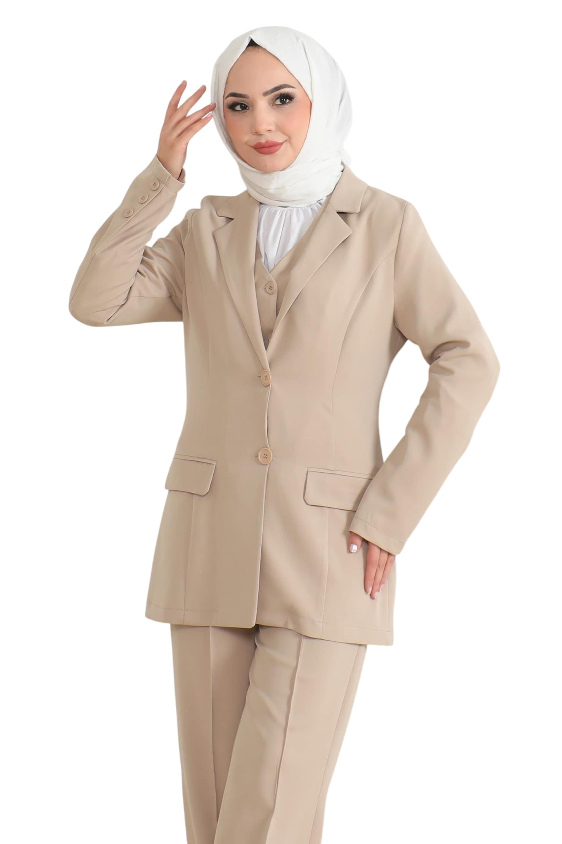 MODAMIHRAM Broekpak in Beige