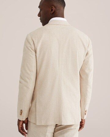 WE Fashion Slim fit Poslovni suknjič  | bež barva